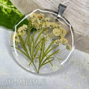 Kwiaty polne z żywicy z 1931, rośliny, wisiorek