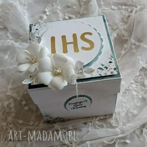 exploding box - podziękowanie dla chrzestnych exploading box, pierwsza komunia