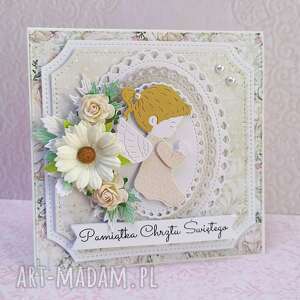 handmade scrapbooking kartki pamiątka chrztu świętego