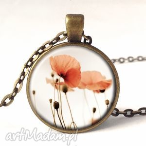 maki - medalion z łańcuszkiem, polne, kwiaty, romantyczny, prezent