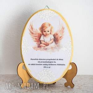 pokoik dziecka obrazek z aniołkiem nr 1 koziołkowe love chrzest, komunia