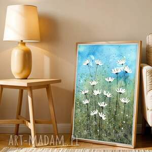 Kwiaty. Plakat 50x70cm, akwarela, sztuka, plakaty, łąka