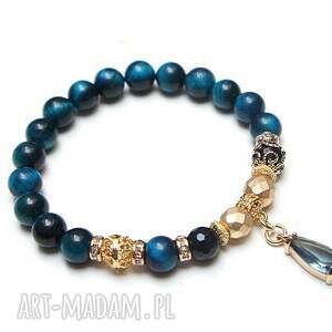 handmade kolekcja rich - ocean blue /glamour/ - bransoletka