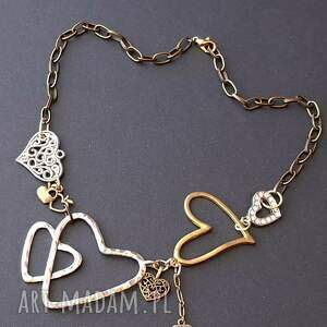 naszyjnik z samych serc dla osoby kochającej unikaty biżuteryjne handmade