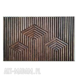 hand-made dekoracje obraz z drewna, dekoracja ścienna /134 - dlw/