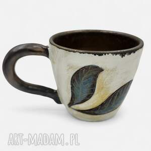 ceramiczny kubek na prezent, herbatę, ceramika artystyczna niej