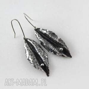 handmade wisiorki nature - srebrne kolczyki (lub klipsy) (2304 01)