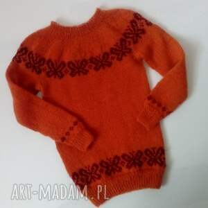 ręcznie wykonane sweterek merino na drutach
