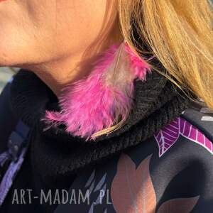 Kolczyki pióra boho lekkie boks rękodzieło, et, fo, dam, kol, boh