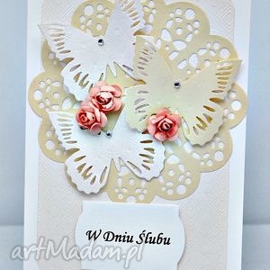 handmade scrapbooking kartki w dniu ślubu