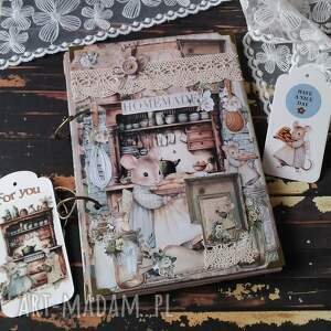 🧁notes/przepiśnik z uroczymi myszkami kucharkami, książka kucharskar, zeszyt