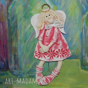 elżbietka ma pomysł - aniołek z masy solnej, prezent, dekoracja, anioł