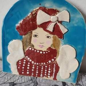 aniołek ceramiczny bożenarodzenie, prezent, ozdoba, ozdoba do domu