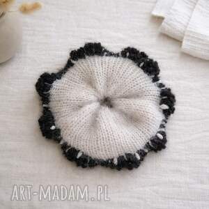 hoshi gumka scrunchie z baby alpaki wełna merino handmade dodatki