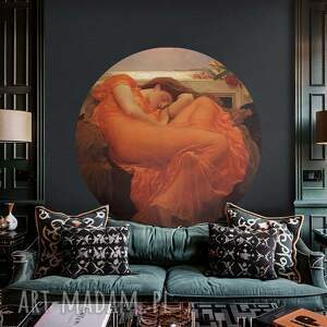 Tapeta Flaming June - koło w stylu prerafaelickim
