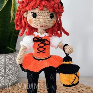 handmade lalki urocza szydełkowa czarownica