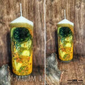 Prezent Świeca dekoracyjna 18 cm, pocałunek, art