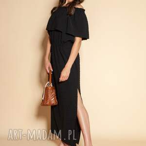 długa sukienka hiszpanka, suk200 czarna maxi dress