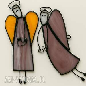 lumen art mega anioly metodą tiffany, witraz, prezent