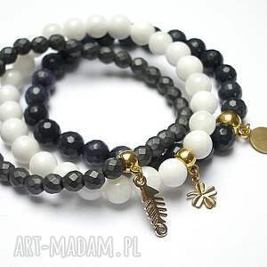 handmade grey, white and dark blue