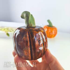 Ceramiczna dodatki, dynia, jesienne ozdoby