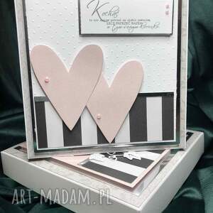 kartka ślubna w pudełku, życzenia, personalizacja pamiątka scrapbooking
