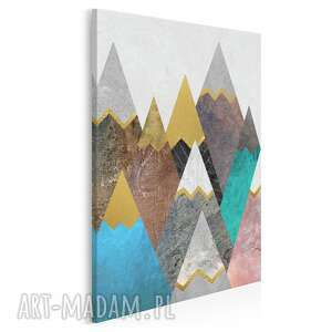 obraz na płótnie - góry pastele w pionie 50x70 cm 64403, wierchy, pejzaż