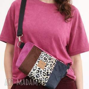 kolorowa torebko nerka kinszasa, torebka crossbody na skos