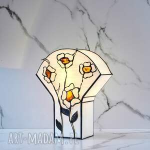 lampa na biurko, komodę z bursztynem bałtyckim 18g - latina, rzemiosło