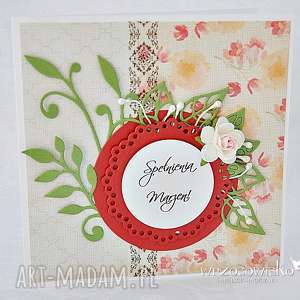 handmade scrapbooking kartki kwietna kartka