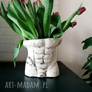handmade ceramika osłonka ceramiczna z serii rajska para - adam