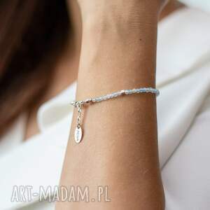 Prezent Bransoletka srebrna z akwamarynem Go your own way
