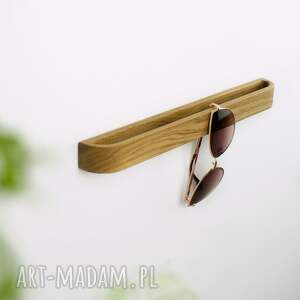 samoprzylepny dębowy wieszak organizer na okulary okularów uchwyt