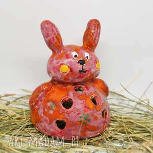handmade dekoracje wielkanocne królik z ceramiki wyjątkowa ozdoba wielkanoc