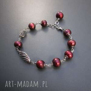 handmade bransoletka z perły