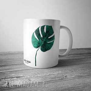 handmade kubki kubek monstera