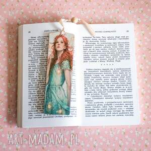 Drewniana zakładka do książki dla rękodzielniczki - handmade