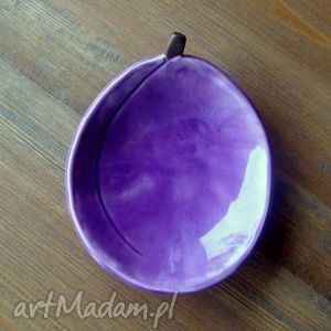 handmade ceramika miseczka - śliwka