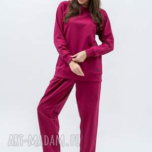 KOMPLET DRESOWY DAMSKI ADALET AMARANT, bluza, dres