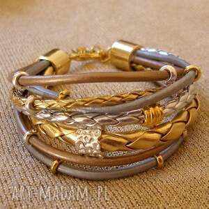 bransoleta rich gold&silver - Camshella bransoletki