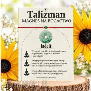 Bransoletka z jadeitem - talizman szczęścia i pomyślności