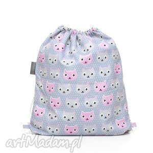 plecak worek przedszkolaka kotki - PRACOWNIA MILUTKA dla dziecka