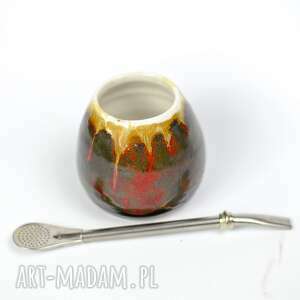 małe męskie ceramiczne naczynie do yerba mate / matero handmade