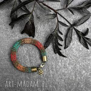 ze szklanych ombre Alice, bransoletka koralikowa