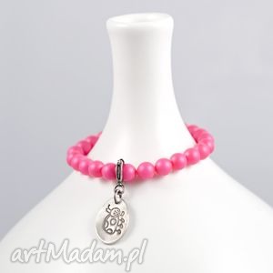 różowa biedronka dla dziewczynki, svarowski perły