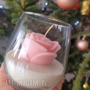 Prezent sojowa handmade w szklanym naczyniu świece, upominek