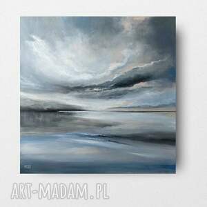 akrylowy formatu 70/70 cm morze, akryl, obraz, kwadrat