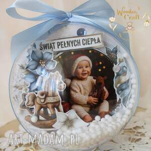 prezent świąteczny Bombka ze zdjęciem dziecka Boże Narodzenie 4
