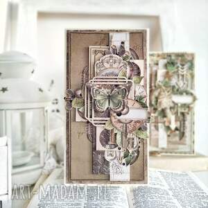 akwarela kartka best wishes w stylu steampunk, prezent na urodziny