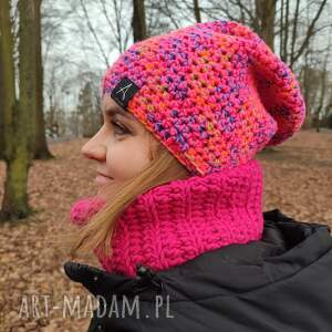 handmade czapki czapka beanie smarfetka robiona na szydełku